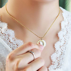 Colliers tendance 2026 avec pendentifs, bijoux hypoallergéniques en acier inoxydable 316L plaqué or PVD 18 carats, collier soleil et lune pour femme - Product Image 2