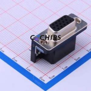 Z-SUBHRBF707A000 D-Sub/VGA Connector Bent Lead Through Hole Connector Female 15P Right Angle Insert 3 - Product Image 2