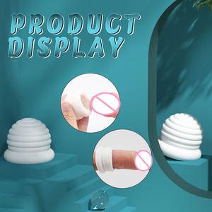 S-Hande Tpe Jelly Shape Masturbateur Masculin Coupe Gland Stimulation Masturbation pour Homme - Product Image 4