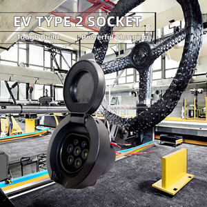 CE ROHS Compliant <span class=keywords><strong>Schuko</strong></span> 3 giai đoạn IEC <span class=keywords><strong>62196</strong></span> loại <span class=keywords><strong>2</strong></span> EV sạc wallbox nối IP54 xe EV kết nối cho công nghiệp sử dụng EU cắm - Product Image 3