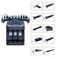 Appareil de beauté professionnel Hydra Bubble à 10 poignées pour nettoyage en profondeur, soin du visage, peeling à jet d'oxygène, raffermissement et dermabrasion cutanée