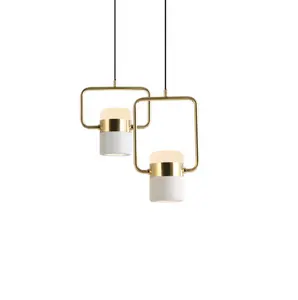 Nice quality modern single copper led hanging ceiling light interior new kitchen island pendant lamp lighting