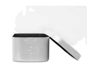 High Quality Portable Twin Colors Silver Outside Black PTFE Non-stick Coated Inside Aluminium Mess Tin Lunch <b>Box</b> - Product Image 2