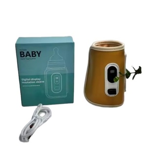 Calentador de Leche Portátil, 21 Niveles, Calentador de Biberones Inalámbrico para Exteriores, Mantiene la Leche Caliente, Calentador de Biberones para Bebés - Product Image 1