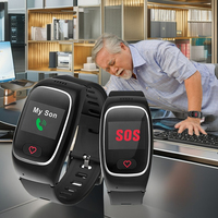 Reloj Inteligente 4G para el Cuidado de Personas Mayores L16, Pulsera con Llamada SOS, Comando SMS Remoto, Alerta de Caídas, Signos Vitales para Demencia y Alzheimer, Android, Cuadrado