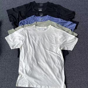 T-shirt de course 100 % <span class=keywords><strong>laine</strong></span> mérinos 170 g/m² pour <span class=keywords><strong>homme</strong></span> – T-shirt d'été uni ample <span class=keywords><strong>en</strong></span> coton à col rond pour <span class=keywords><strong>homme</strong></span> - Product Image 1