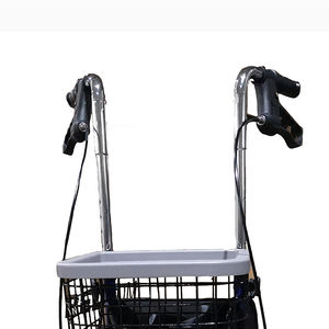 ブレーキ付きシート付き三輪高齢者<span class=keywords><strong>3</strong></span>輪ローラー折りたたみ式スチールローラーウォーカー - Product Image 3