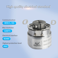 Encodeur Absolu Binair HENGXIANG KM39 à Arbre Cannelé de 10 mm, 6000 tr/min, 16 Bits, Encodeur Rotatif Multivoltaire pour Contrôle de Mouvement de Moteur Servo