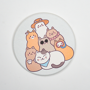 Großhandel Cartoon Pet Cute Cat Serie Cup Mat Kreative Kieselalgen Schlamm Untersetzer <span class=keywords><strong>Tischset</strong></span> Anpassbares Logo - Product Image 6