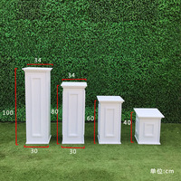 Colonne romaine européenne en PVC, pilier carré, vase décoratif pour mariage en extérieur