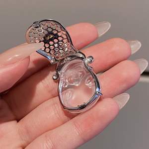 Collier pendentif en argent pur S925 avec perle de nacre blanche naturelle en forme de gourde, style chinois de luxe, nouveau collier de clavicule de niche - Product Image 4