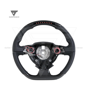 Volant de style Supertechnics-1 avec Led pour <span class=keywords><strong>Ferrari</strong></span> <span class=keywords><strong>488</strong></span> 2015-2018 Fibre de carbone de haute qualité personnalisée - Product Image 1