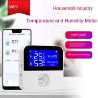 Mètre de température et d'humidité intelligent WiFi Graffiti pour la maison avec interface USB, surveillance en temps réel, détecteur d'application pour Android OS