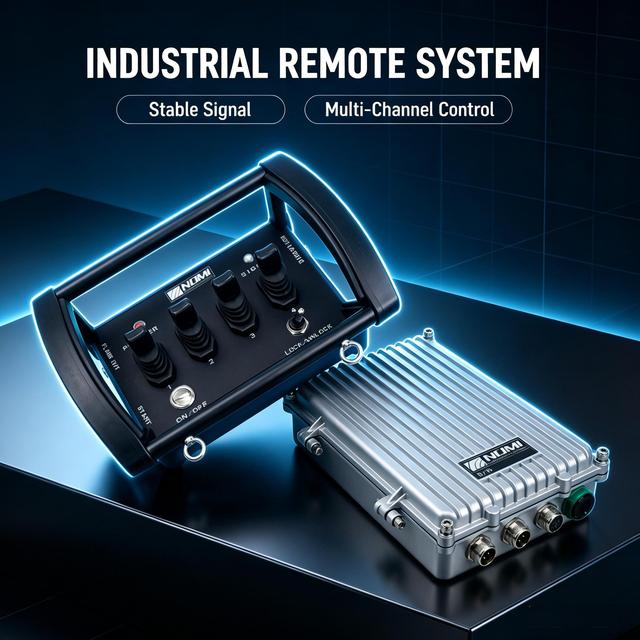 Industrial Wireless Hydraulic Remote Control Kit Transmitter & Receiver Set for Excavator & Truck Crane Proportional Control