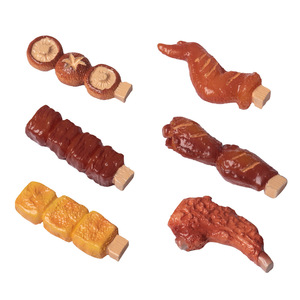 Miniature Resin Grilled <b>Skewers</b> Food Toys For Dollhouse Decorations And Accessories - Product Image 1