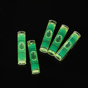 Nivel de burbuja pequeño de 9.5x40mm, verde, de grado industrial, mini cilindro, para herramientas de construcción - Product Image 1