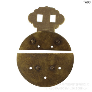 Cierre de Hebilla de Cobre Puro para Muebles, Herraje Decorativo de Estilo Antiguo - Product Image 3