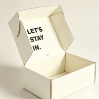 Boîte en carton ondulé robuste, recyclable et écologique avec noyau cannelé renforcé et conception réutilisable