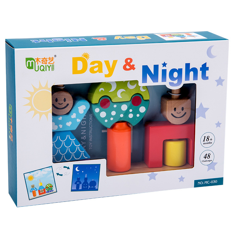 Day and night creative building blocks