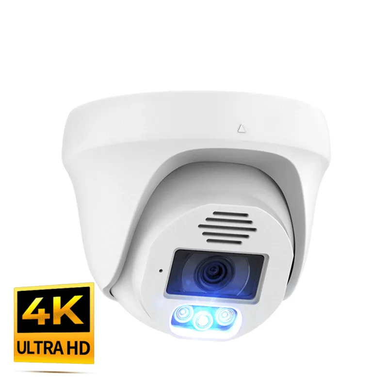 Zwei-Wege-Audio 4K Dome Überwachung CCTV-Kamera Voll farbige Nachtsicht 8Mp Sicherheit Ip Poe Kamera