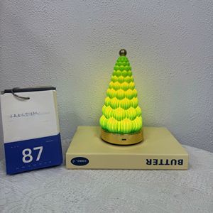 New cross-border Christmas <b>tree</b> decorative night <b>light</b>, creative birthday gift, bedroom bedside rechargeable ambient lamp - Product Image 4