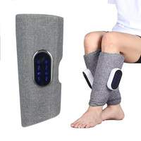 Beheizter Vibrationsmassagegerät mit Abnehmbarem Breitem Luftkompressions-System, Kabelloser Tragbarer Bein-, Reise-, Fuß- und Wadenmassagegerät für die Durchblutung