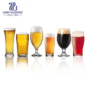 China Factory Cheap Custom OEM Logo Stemless Wine Glass Pint Beer Glassware Drink Barware Wheat Beer Lager Glass