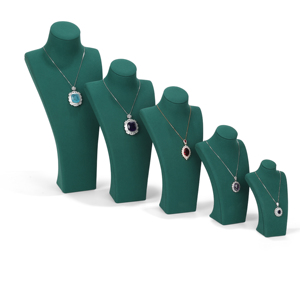 Collar de microfibra de alta calidad RZ, busto, exhibición de joyería, maniquí, joyería de lujo, collar, busto, soportes para cuello - Product Image 3