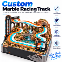 Circuit de jeu de billes en marbre personnalisé de haute qualité, type labyrinthe, avec simulation de voiture, compatible avec les pistes de jeu de billes en marbre