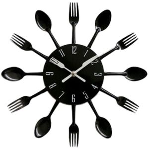 <span class=keywords><strong>Orologio</strong></span> da <span class=keywords><strong>Parete</strong></span> in Metallo con Lancette Grandi e Design Contemporaneo Creativo per <span class=keywords><strong>Cucina</strong></span> e Soggiorno, Decorazione Casa - Product Image 5