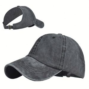 Personalized Sunproof Ponytail Half <b>Top</b> Baseball Hat Custom logo Women's Sports Hat Summer Solid Color Baseball Hat - Product Image 5