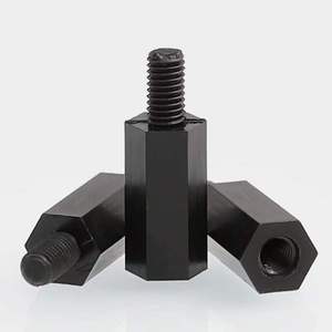 Trắng đen cách điện nhựa standoffs cho PCB Bo mạch chủ Support-M2-M4 Đầu duy nhất Nylon Lục giác cách ly cột ốc vít - Product Image 3