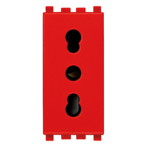 เต้ารับสีแดง 2P+T 16A รุ่น P17/11 พร้อมปลั๊กและเต้ารับ - Product Image 1