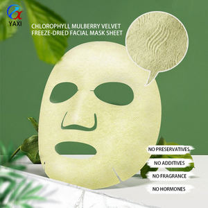 Tissu de base biodégradable en velours de mûrier, fibres végétales de chlorophylle verte Y262, lyophilisé, pour masque facial en feuille - Product Image 3