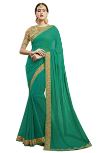 Auto conçu fête porter concepteur soie brodé Saree avec chemisier pièce douce soie dentelle bordure Sari vêtements de mariage femmes - Product Image 5