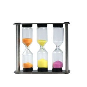 Reloj de Arena Moderno de Metal Tres en Uno, Pequeño y Colorido, de 3-4-5 Minutos, para Regalo de Boda y Cumpleaños - Product Image 2
