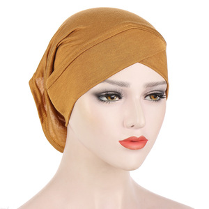Écharpe pour femmes Genya, <span class=keywords><strong>bonnet</strong></span> <span class=keywords><strong>chimio</strong></span> noué, turban, couvre-chef pour les patients atteints de cancer, musulman - Product Image 1