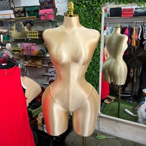 Mannequin de vitrine <span class=keywords><strong>femme</strong></span> courbée du Nigéria, modèle brésilien, en PU, grande taille, hanches et <span class=keywords><strong>buste</strong></span> généreux, demi-corps, avec support doré - Product Image 5