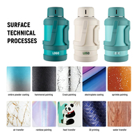 Thermos de voyage YATAI de grande capacité 3L 4L 5L, bouteille d'eau à double paroi sous vide, thermos avec logo personnalisé, gobelet en acier inoxydable
