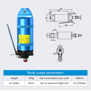 Tesoura Pneumática Portátil de Grau Industrial com Lâmina de Ângulo Forte para Corte Automático de Plástico, Portões e Fios Metálicos - Product Image 2