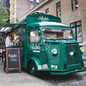 定制四轮街头食品售卖车甜甜圈冰淇淋拖车自动食品卡车