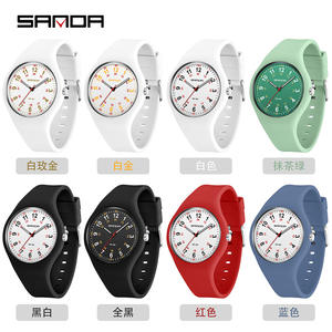Sanda Watch Mujer Simple Elegante Escuela Primaria Estudiantes Luminoso Impermeable Silicona Cuarzo TikTok Live <span class=keywords><strong>Online</strong></span> - Product Image 4