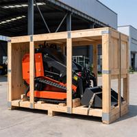 Neuer Kompaktlader 1200kg mit Kabine Schnellwechselschaufel CE-Zertifiziert Direktpreis ab Werk für Landwirtschaft Bau Landschaftsbau