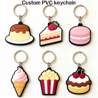 Porte-clés en PVC souple imprimé avec logo personnalisé, porte-clés en caoutchouc personnalisé, vente en gros de porte-clés publicitaires pour entreprises