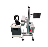 Machine de marquage laser CO2 en vol avec positionnement visuel pour ligne de production, automatique, haute vitesse, pour usage industriel