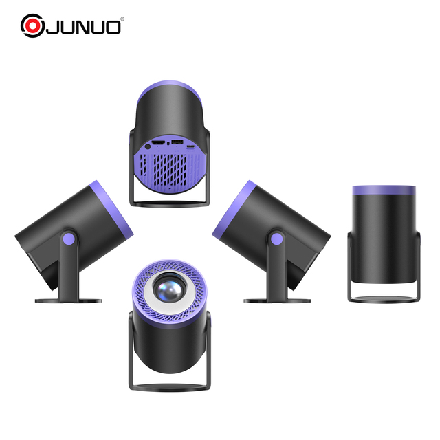 JUNUO TURN1 Android 13 1080P Projector 720P Android Smart Wi-Fi Video Theater Smart Home Portable Mini Smart Projector