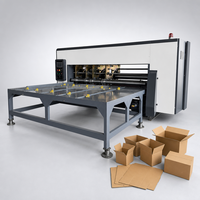 Máquina de Impresión Flexográfica, Ranurado y Troquelado de Cartón Corrugado de Alto Rendimiento con Sistema de Guía y Servo