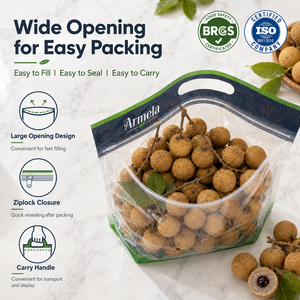Sacs Ziplock Trapézoïdaux en BOPP de Qualité Alimentaire Anti-Buée à Trois Soudures Latérales pour Emballage de Légumes en Feuilles avec Logo Personnalisé – Vente en Gros - Product Image 3