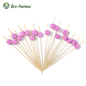 Palillos y Brochetas de Bambú Ecológicos de Grado Alimenticio, Desechables, Portátiles, para Decoración de Fiestas, Personalizables, para Camping - Product Image 4