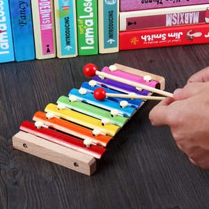 Jouet en bois pas cher 8 tons frapper <span class=keywords><strong>xylophone</strong></span> piano glockenspiel instrument de musique bébé jouets d'apprentissage éducatifs - Product Image 4